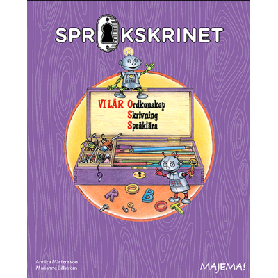 Bilden visar en robot som sitter på kanten på ett skrin.