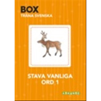 Omslagsbild BOX - Träna svenska Stava vanliga ord 1