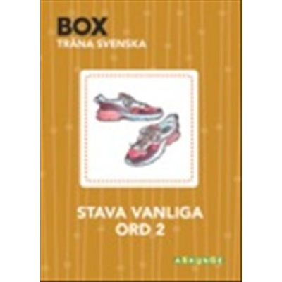 Omslagsbild BOX - Träna svenska Stava vanliga ord 2