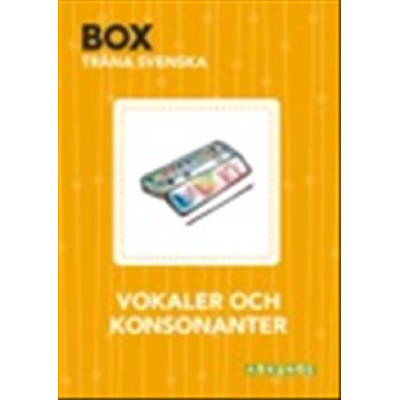Omslagsbild Box - Träna svenska Vokaler och konsonanter