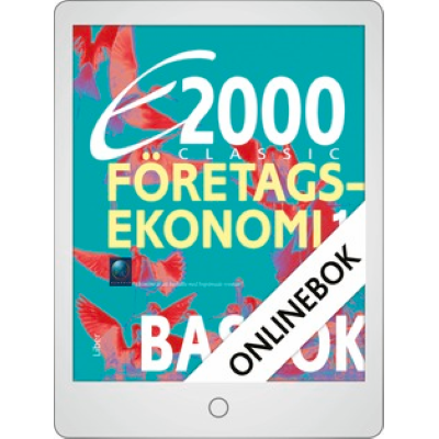Omslagsbild E2000 Classic Företagsekonomi 1 Basbok Onlinebok
