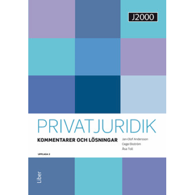 J2000 Privatjuridik Kommentarer och lösningar.