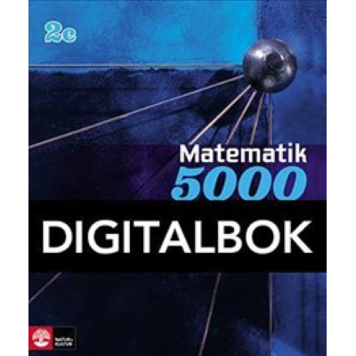 Omslagsbild Matematik 5000 Kurs 2c Blå Lärobok Digital
