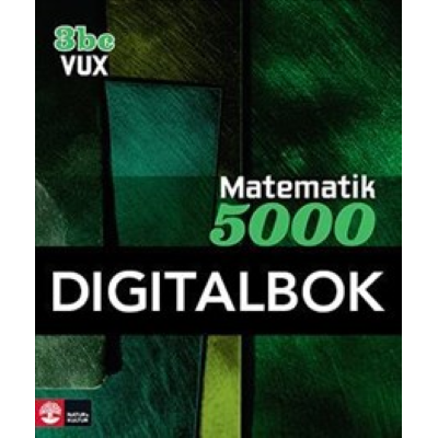 Omslagsbild Matematik 5000 Kurs 3bc Vux Lärobok Digital