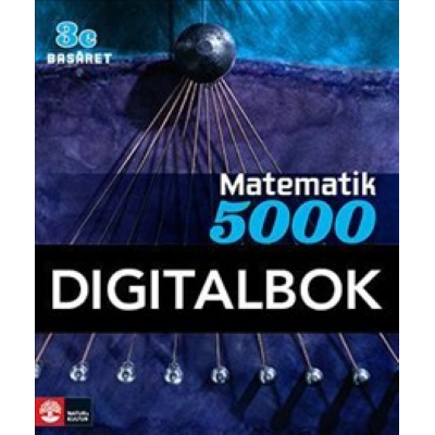 Omslagsbild Matematik 5000 Kurs 3c Basåret Lärobok Digital