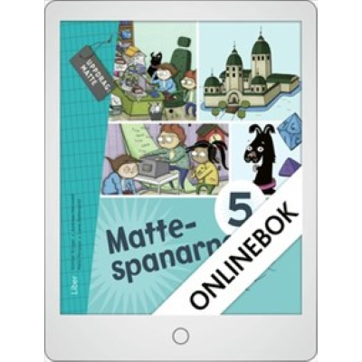 Omslagsbild Mattespanarna 5A Grundbok Digitalbok