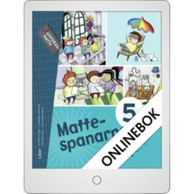 Omslagsbild Mattespanarna 5B Grundbok Digitalbok