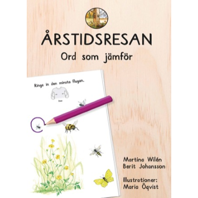 Ett papper där man ringat in en humla.