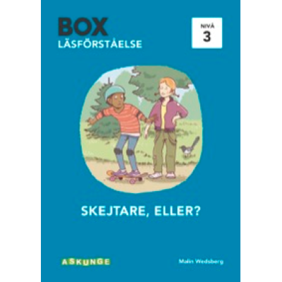 Illustrerad figur åker skateboard.