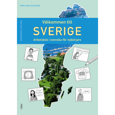 Omslagsbild Välkommen till Sverige, Arbetsbok i svenska för nybörjare