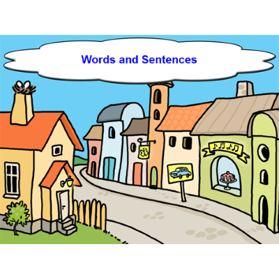 Omslagsbild Words and sentences
