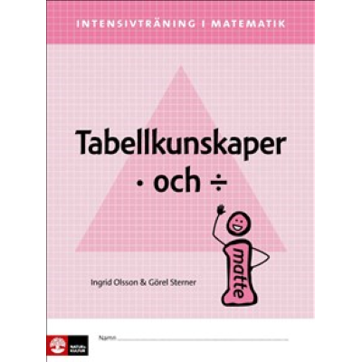 Omslagsbild Intensivträning i ma 4-6 Tabellkunskaper multiplikation och division