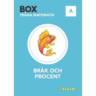 Omslagsbild BOX Träna Matematik Bråk och procent