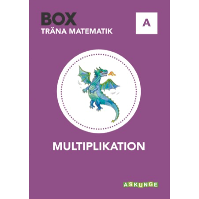 Omslagsbild BOX Träna Matematik Multiplikation A