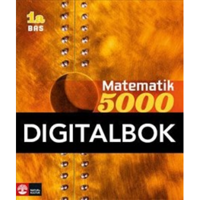 Omslagsbild Matematik 5000 Kurs 1a Gul lärobok Bas Digital
