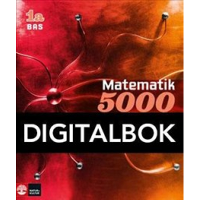 Omslagsbild Matematik 5000 Kurs 1a Röd Lärobok Bas Digital