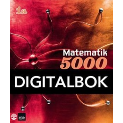 Omslagsbild Matematik 5000 Kurs 1a Röd Lärobok Digital