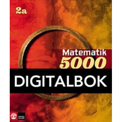 Omslagsbild Matematik 5000 Kurs 2a Röd och Gul Lärobok Digital