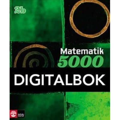 Omslagsbild Matematik 5000 Kurs 2b Grön Lärobok Digital