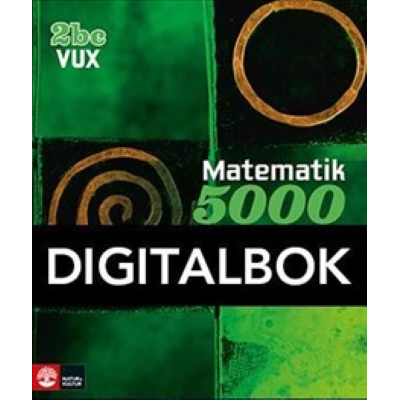 Omslagsbild Matematik 5000 Kurs 2bc Vux Lärobok Digital