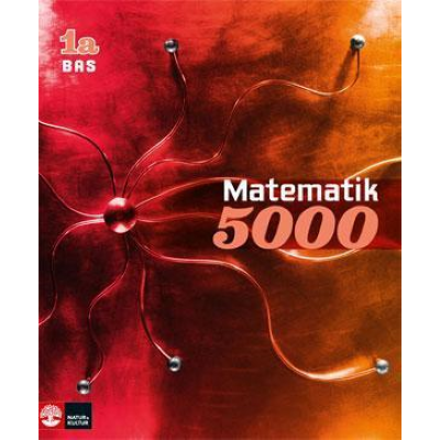 Omslagsbild Matematik 5000 Kurs 1a Röd Lärobok Bas