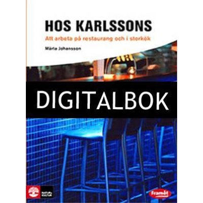 Omslagsbild Framåt Yrkesinriktade böcker Hos Karlssons - Att arbeta på restaurang och i storkök Digital