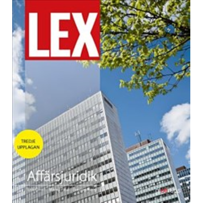 Omslag till LEX Affärsjuridik, fakta- och övningsbok.