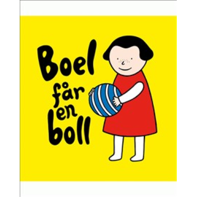 Boel håller i en boll.