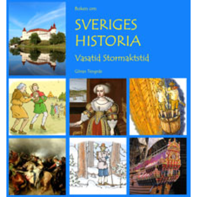 Kollage av olika bilder från Sveriges historia.