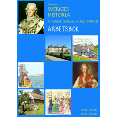 Kollage med bilder från Sveriges historia.