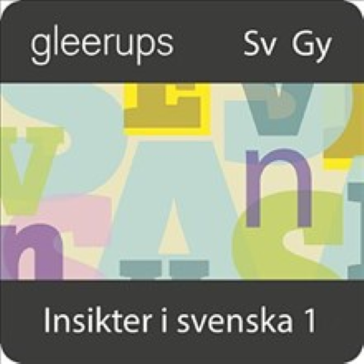 Omslagsbild Gleerups Insikter i svenska 1 Digitalt läromedel elevbok