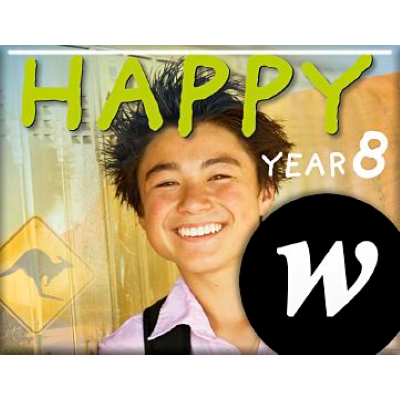 Omslagsbild Happy Year 8 Elevwebb
