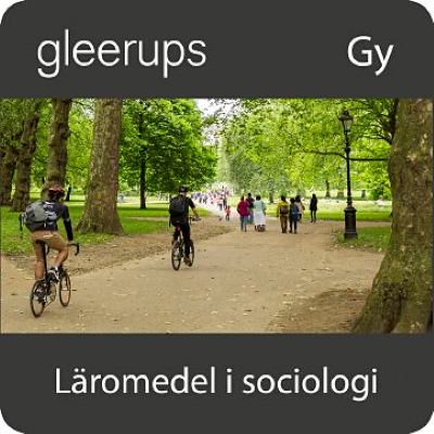 Cykelväg som går igenom en park.