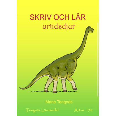 Omslagsbild Skriv och lär - urtidsdjur och de första människorna