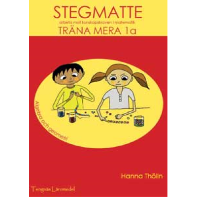 Omslagsbild Stegmatte - Träna mera 1a - Algebra och geometri ARBETSBOK