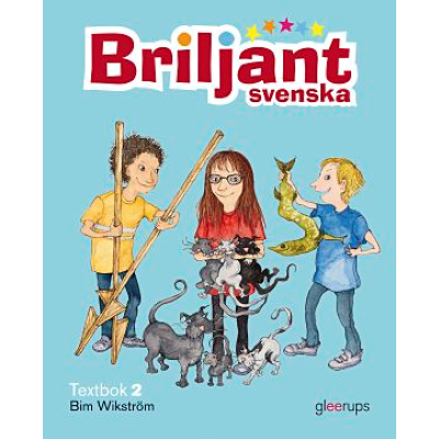 Tecknade barn som umgås och leker med varandra.