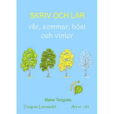 omslagsbild- skriv oh lär;vår,sommar,höst och vinter