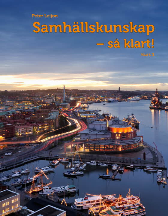Omslag till Samhällskunskap – så klart! Kurs 1.